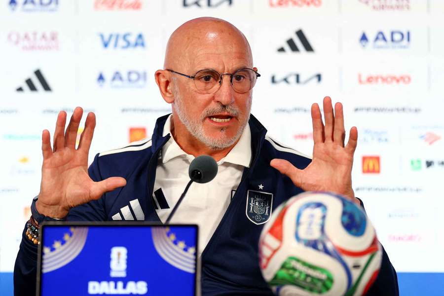 Spain coach Luis De La Fuente during the press conference Spain coach Luis De La Fuente during the press conference