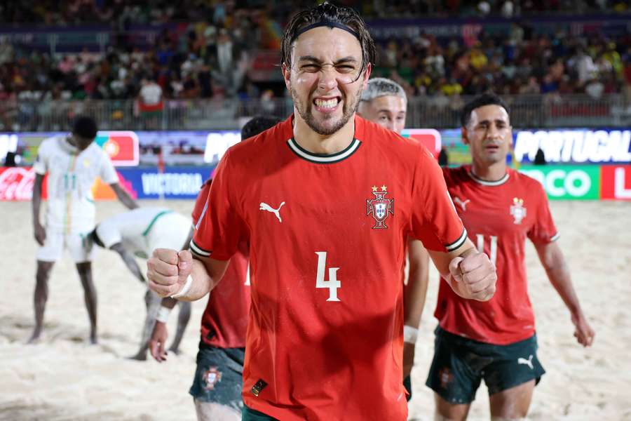 Portugal garantiu a medalha de bronze no Mundial de futebol de praia