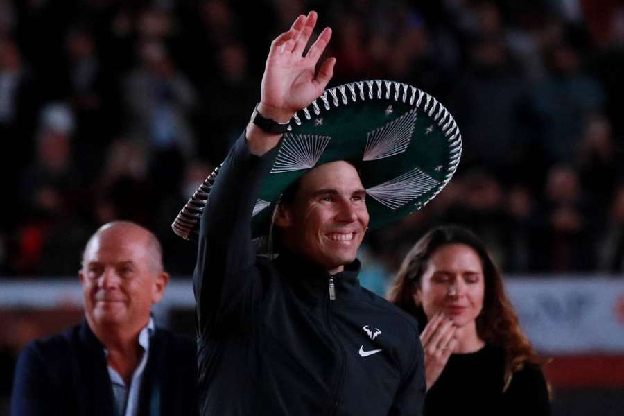 Rafa Nadal took part in an exhibition match back earlier this month