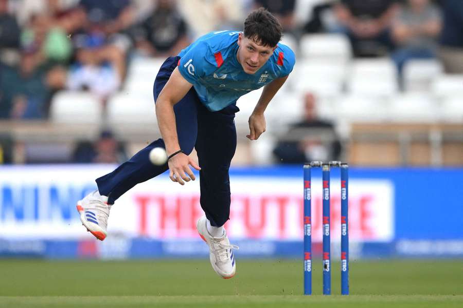 Potts in action for England