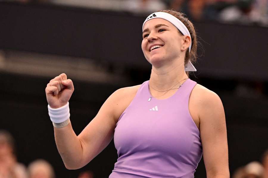 Karolína Muchová po vítězství nad Jelenou Rybakinovou.
