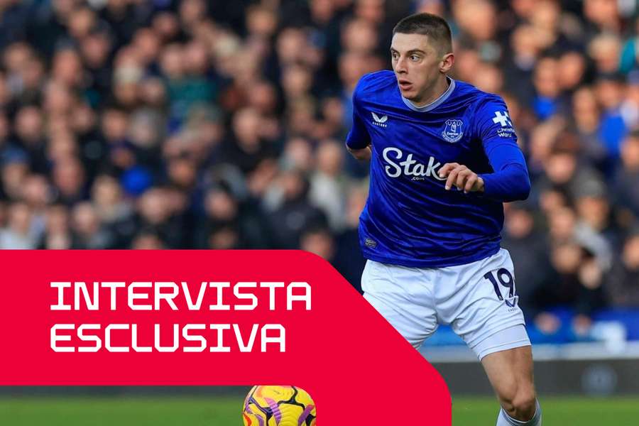 La stella dell'Everton e dell'Ucraina, Vitalii Mykolenko