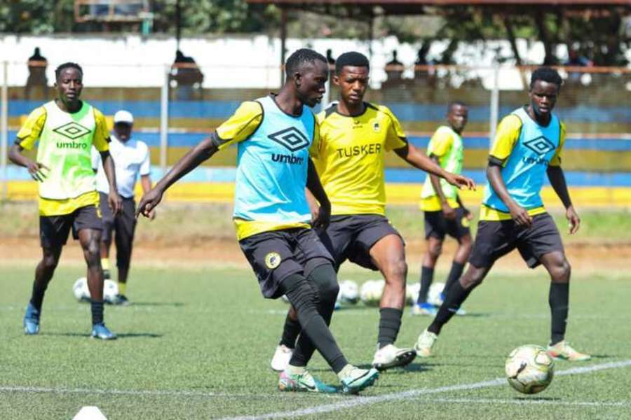 Tusker FC in training