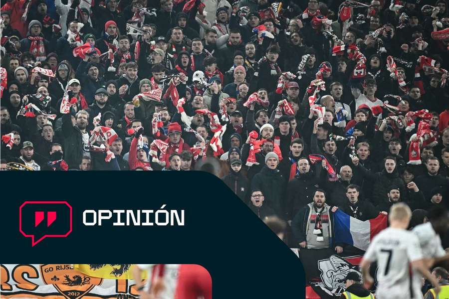 La afición del Lille tuvo en Anfield uno de sus destinos fuera de casa esta temporada.