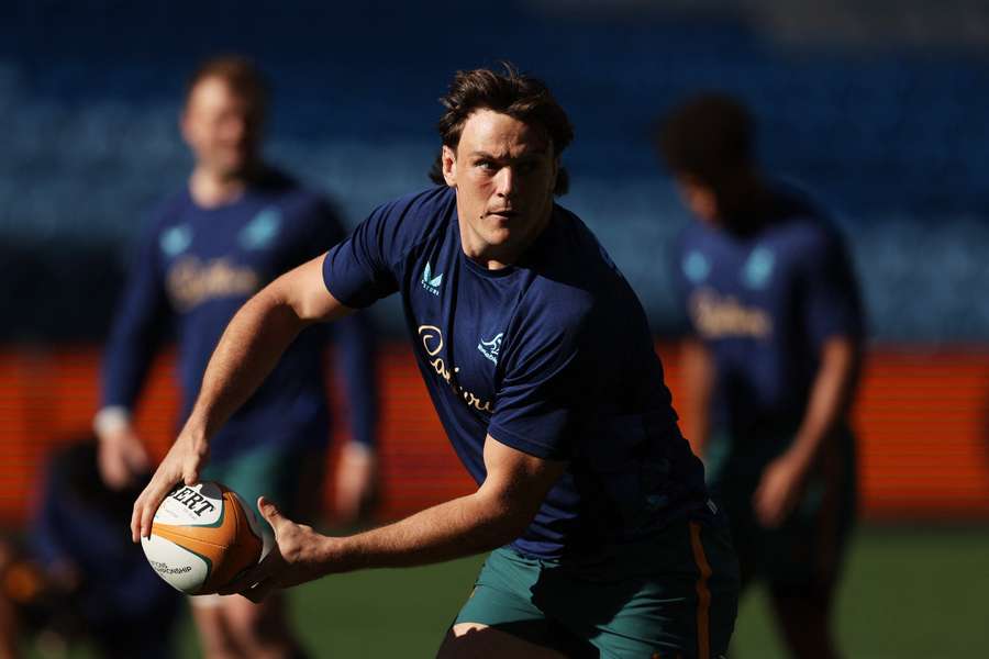 Tom Hooper at a captain's training run before the game against Ireland. Tom Hooper at a captain's training run before the game against Ireland.
