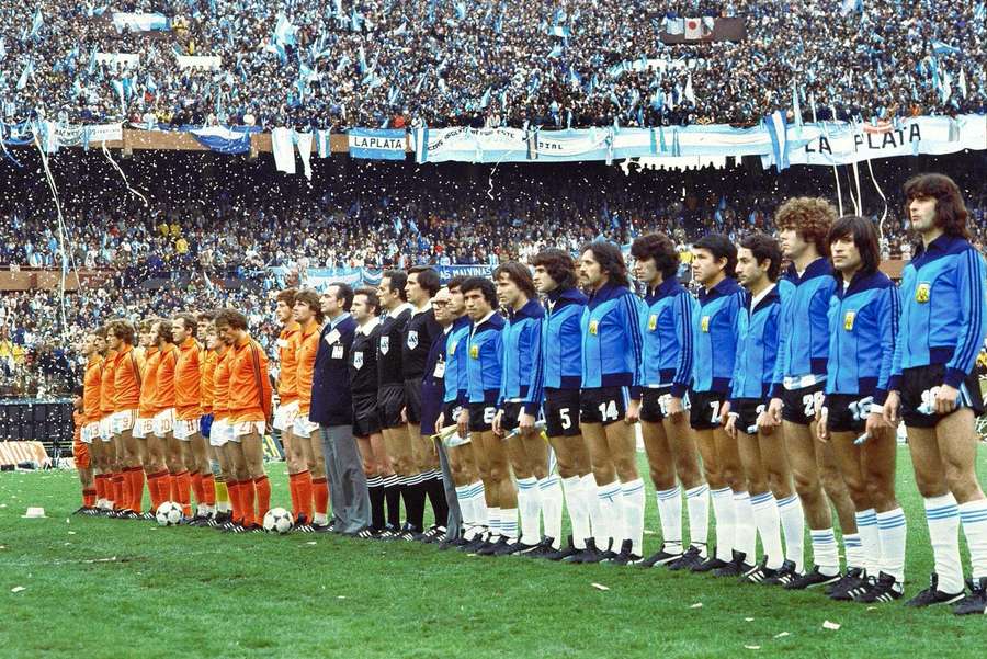 Nederland en Argentinië spelen op 25 juni 1978 de WK-finale in Buenos Aires