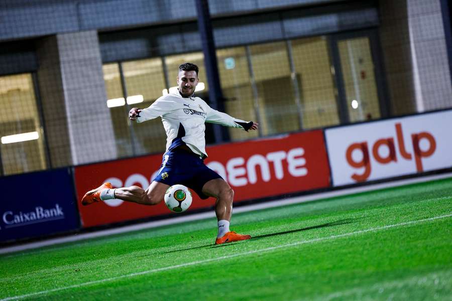 Dalot no treino da Seleção