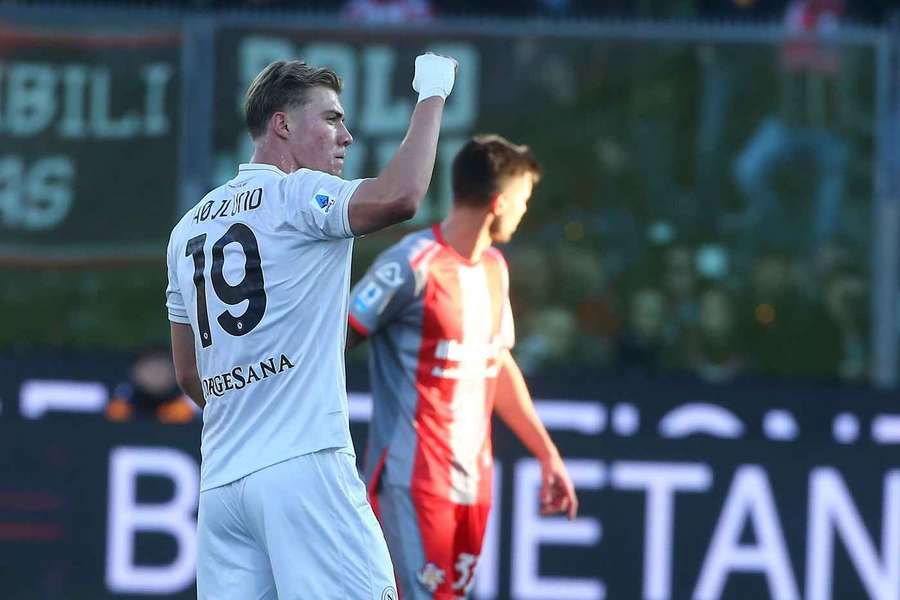 L'esultanza di Højlund