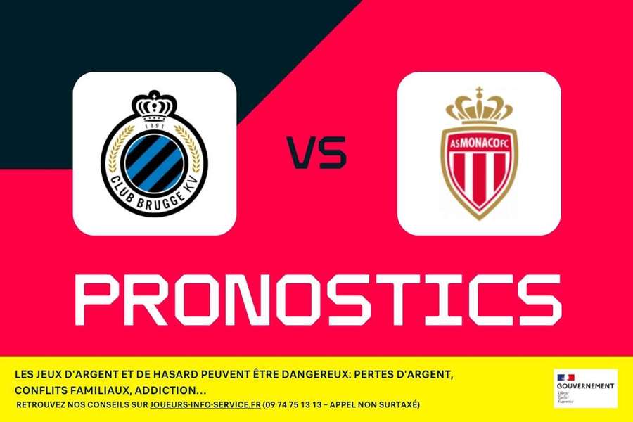 Club Bruges - Monaco : Pronostics, meilleurs paris et cotes (Ligue des Champions)