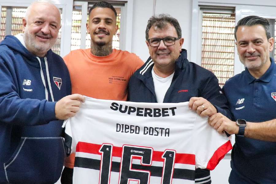 Diego Costa chegou ao São Paulo aos 15 anos de idade e conquistou três títulos