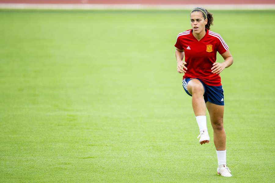 Andrés tijdens een trainingssessie met het Spaanse team