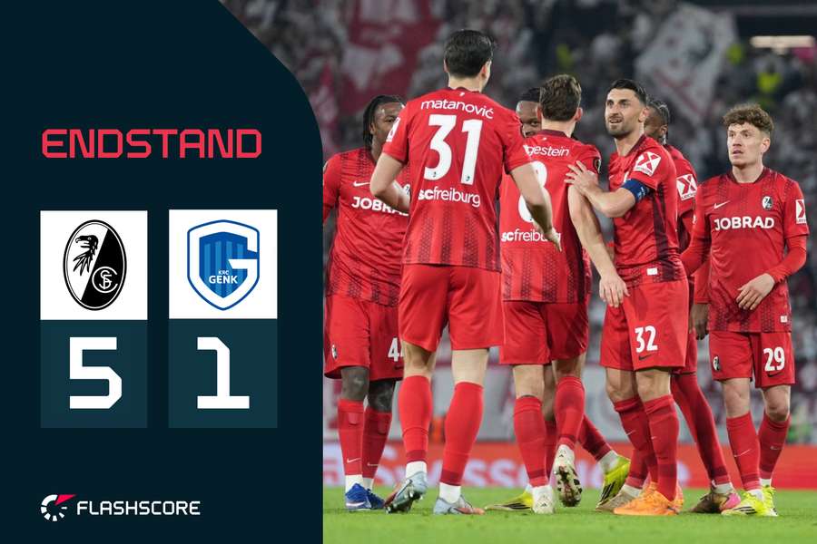 Freiburg erreicht zum ersten Mal in der Vereinsgeschichte das Viertelfinale.