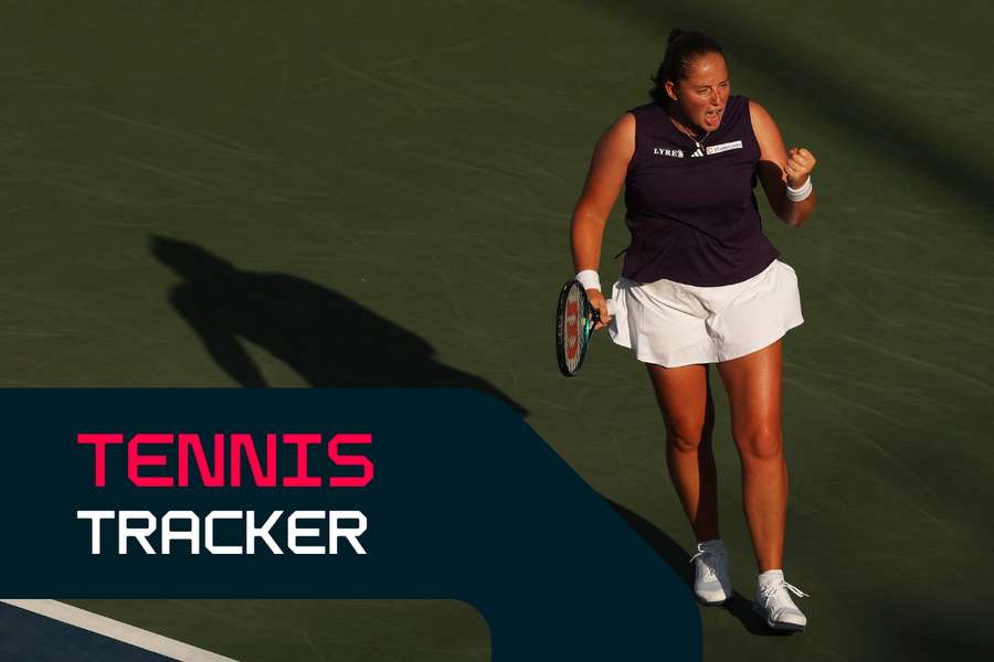 Ostapenko in action at the US Open