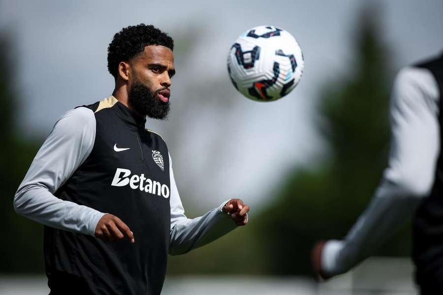 St. Juste no treino do Sporting