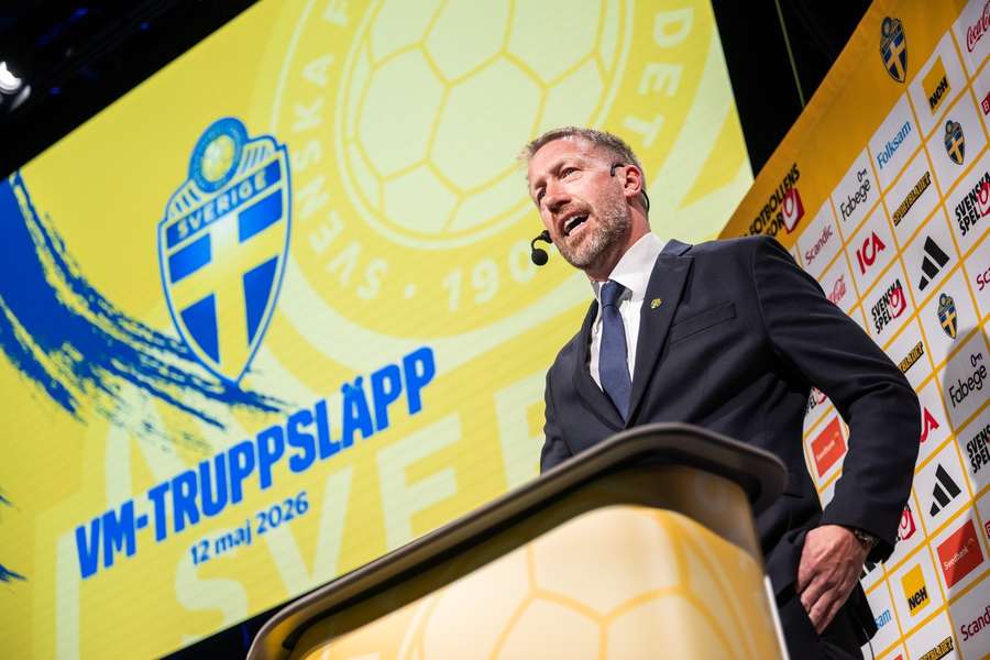 Graham Potter at the World Cup squad announcement Graham Potter at the World Cup squad announcement