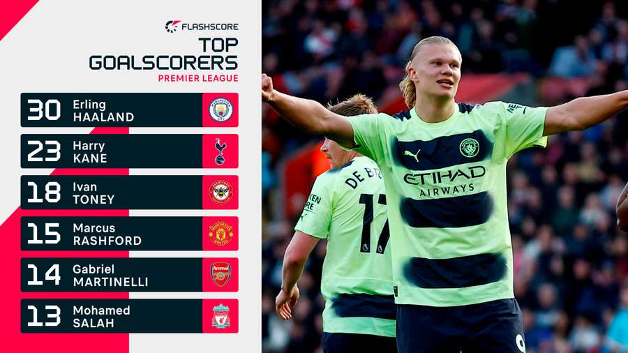 Premier League's top goalscorers