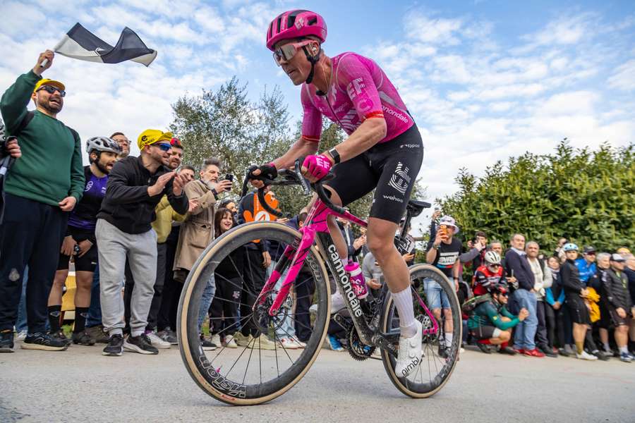 Valgren sur les Strade Bianche dimanche dernier.