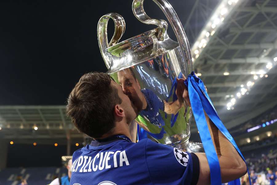Cesar Azpilicueta lifted the Champions League as Chelsea captain in 2020
