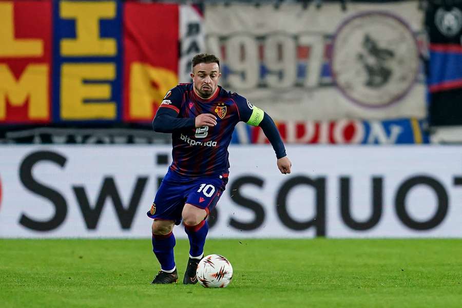 Shaqiri je s 11 gólmi najlepším strelcom Bazileja.