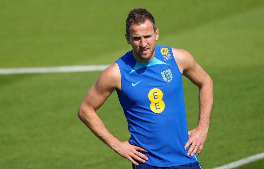 England captain - and 2018 Golden Boot winner - Harry Kane looks on as preparations ramp-up