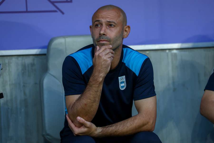 Javier Mascherano, en el banquillo de Argentina en los Juegos Olímpicos