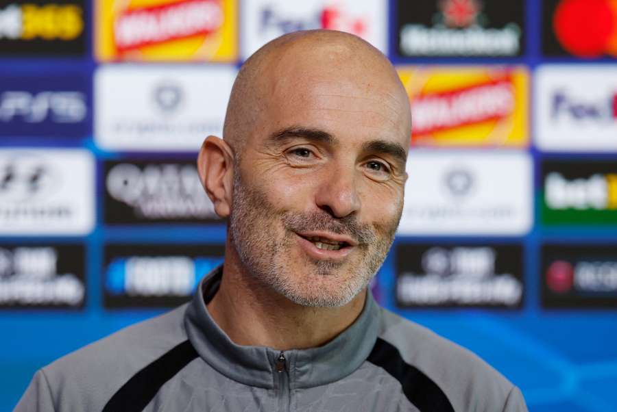 Enzo Maresca face à la presse ce mardi.