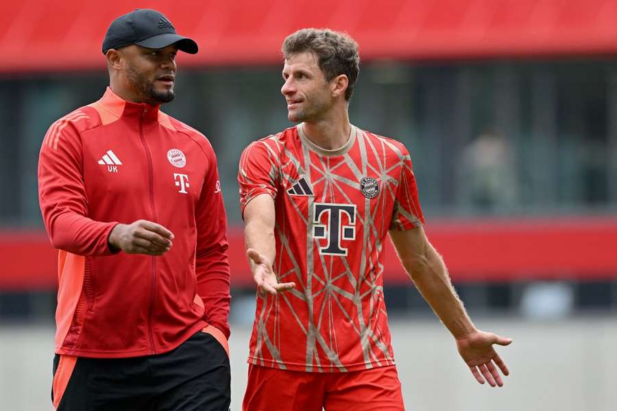 Vincent Kompany e Thomas Müller querem liderar o caminho para o FC Bayern na nova temporada.