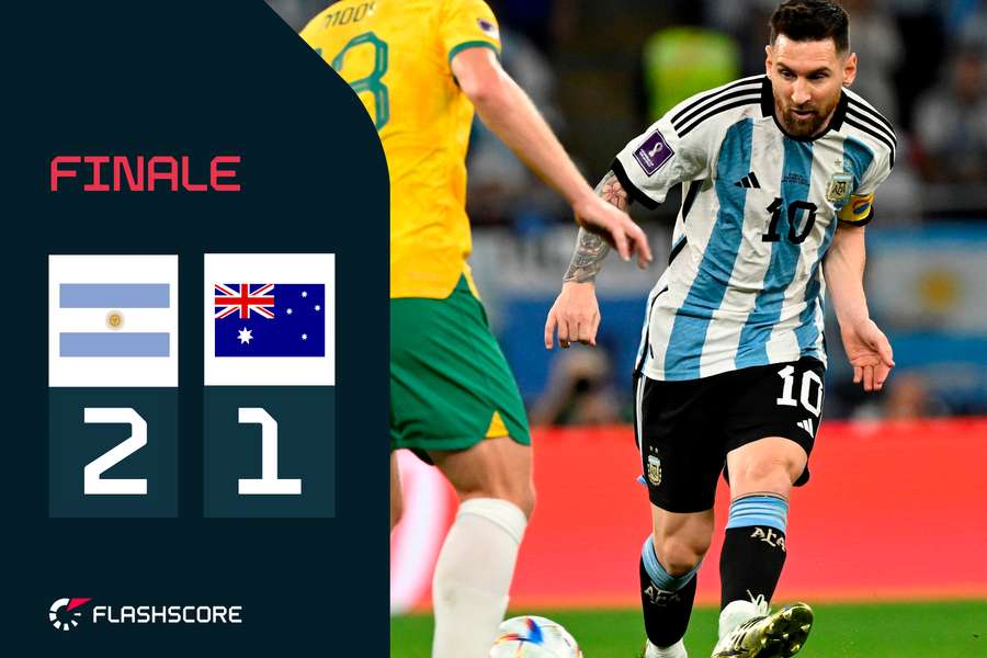 Argentina-Australia 2-1: Albiceleste ai quarti grazie a Messi e Alvarez