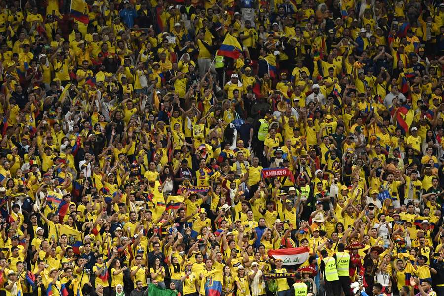 Ecuador fans were heard insulting Chilean fans in the ground on Sunday in Qatar