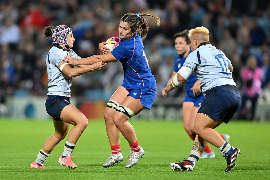 Axelle Berthoumieu contre l'Italie.