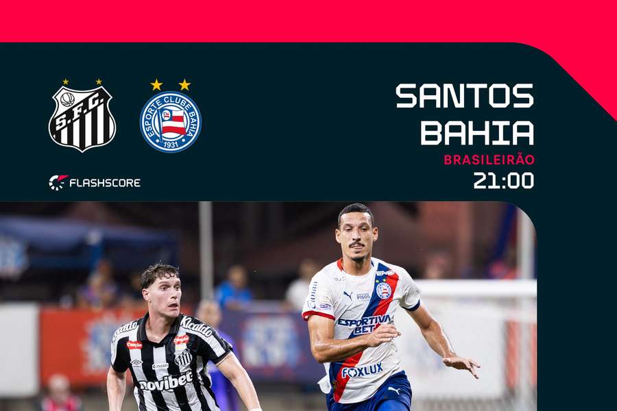 Santos e Bahia duelam na Vila Belmiro pelo Brasileirão Santos e Bahia duelam na Vila Belmiro pelo Brasileirão
