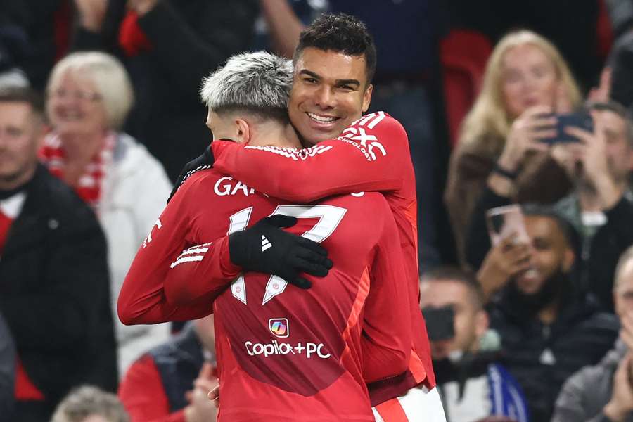 Casemiro e Garnacho marcaram para o United