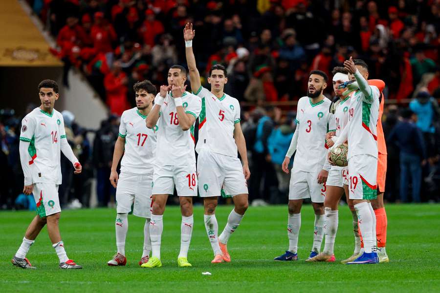 Les Marocains lors la finale de la CAN 2025.