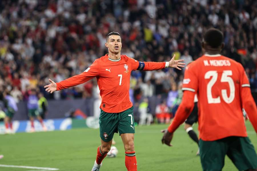 Ronaldo vstřelil rozhodující gól do sítě Německa.