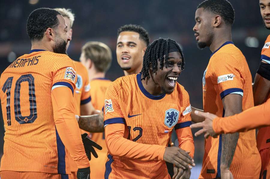 The Netherlands' Jeremie Frimpong was pivotal in Oranje's draw with Spain