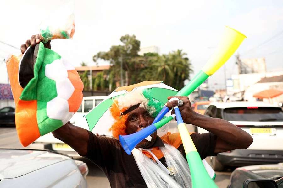 Un supporter ivoirien à Abidjan cette semaine.