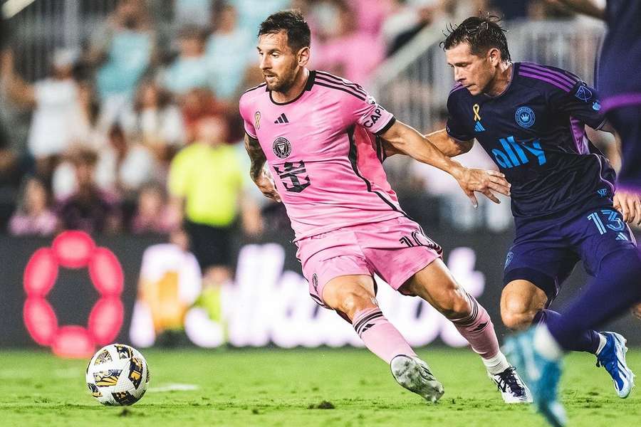 Messi em ação em Inter Miami x Charlotte