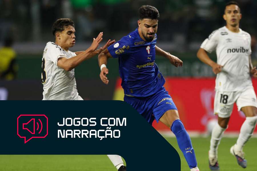 Palmeiras fez 3 a 0 no Santos no jogo de ida