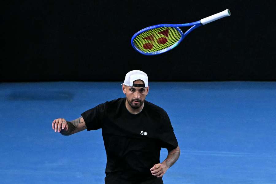 Nick Kyrgios was left frustrated after losing in men's doubles with taemmate Thanasi Kokkinakis. Nick Kyrgios was left frustrated after losing in men's doubles with taemmate Thanasi Kokkinakis.