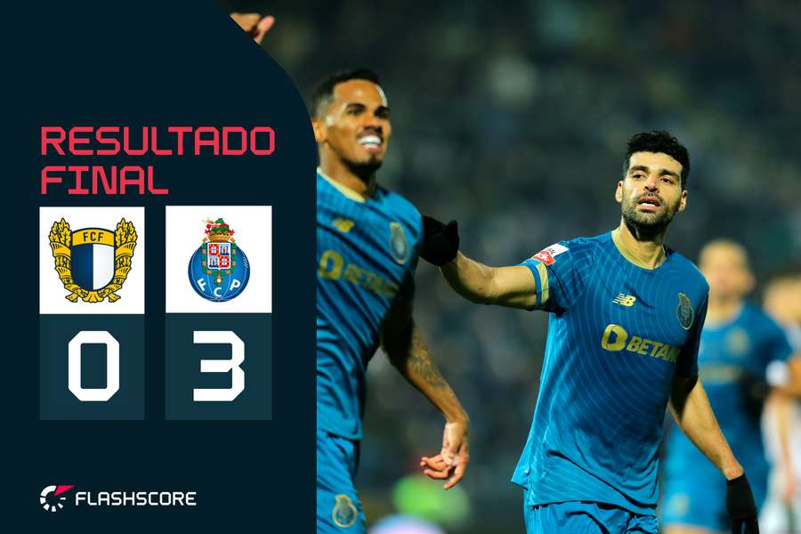 De golear a empatar, FC Porto salva triunfo por 1-0 em Faro