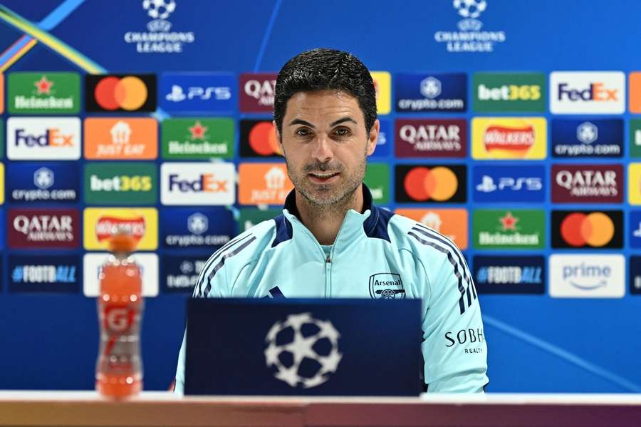 Arsenal manager Arteta was in a bullish mood