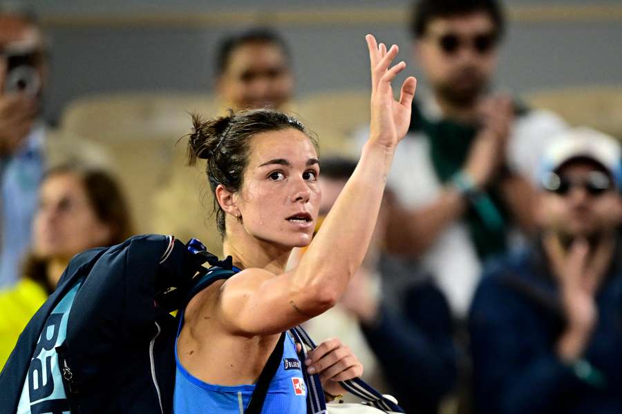 Loïs Boisson après son élimination à Roland-Garros.