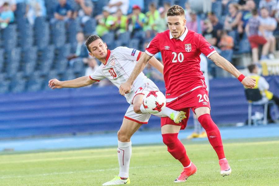 Babunski ante Mihailo Ristic en el Europeo sub 21 de 2017