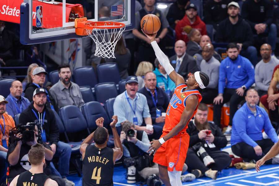 Shai Gilgeous-Alexander überragte gegen die Cavs mit 40 Punkten.