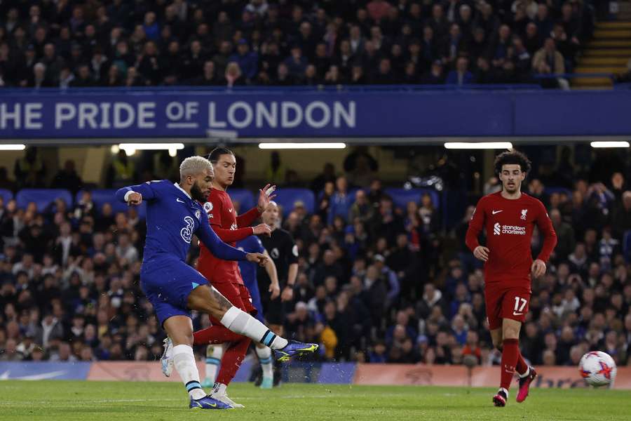 Chants were heard during the match between Chelsea and Liverpool