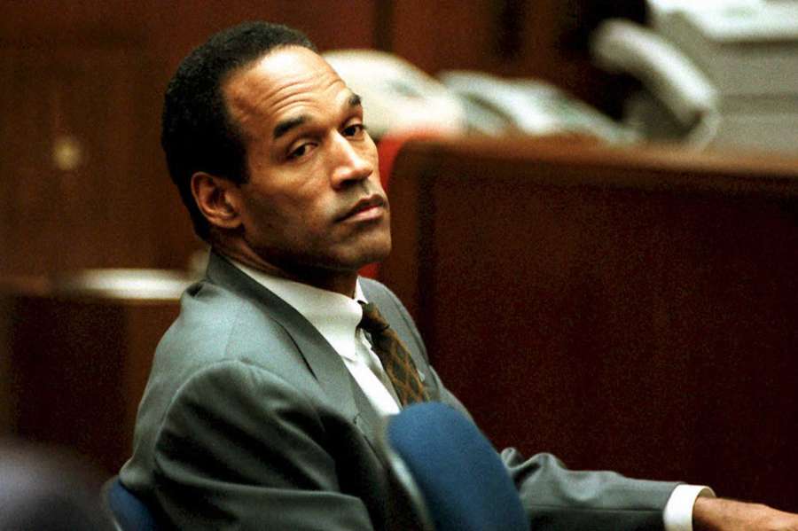 OJ Simpson sits in Superior Court in Los Angeles on December 8, 1994 during an open court session