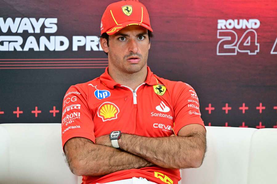 Carlos Sainz Jr, en una rueda de prensa