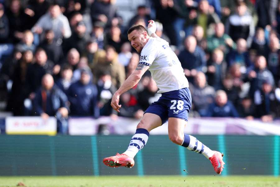 Osmajic in action for Preston Osmajic in action for Preston