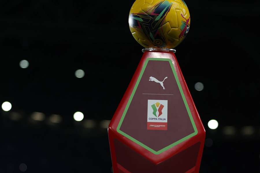 Serie A ball for 2024/25 season atop a pedestal