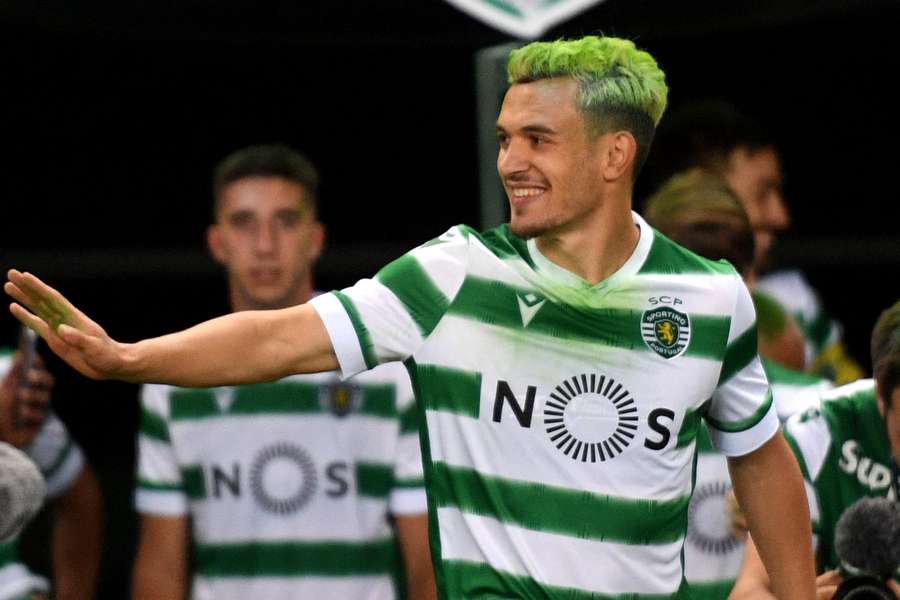 Pedro Gonçalves celebra título da Liga Portugal 2020/21 Pedro Gonçalves celebra título da Liga Portugal 2020/21